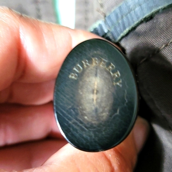 BURBERRY Brown Hoodie Nova Check Duffle Jacket Buffalo Horn Buttons Size XS/S - Picture 11 of 16